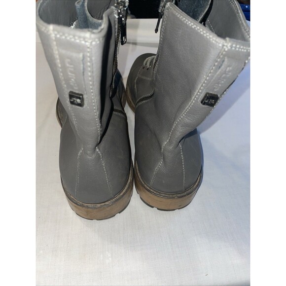 J 75 By Jump Men’s Ankle Boots Sz 13 M Gray Leather Grunge Streetwear Going Out - Picture 10 of 12